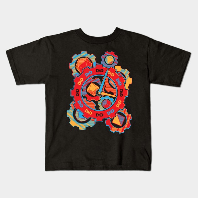 It's Always Time for D&D Kids T-Shirt by polaritees